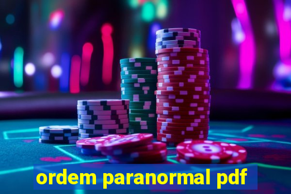 ordem paranormal pdf