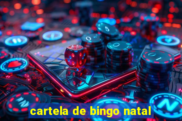 cartela de bingo natal