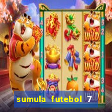 sumula futebol 7 society excel